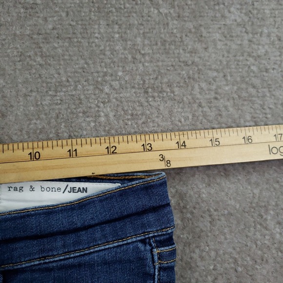 Rag & Bone Jeans Womens 26 Blue 10 Inch Ankle Skinny Mad River Mid Rise Stretch - Picture 8 of 16